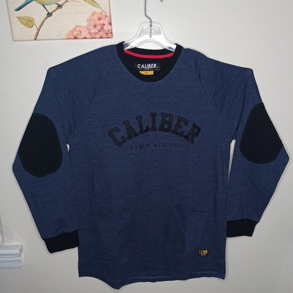 Caliber Other - Caliber Men's Sweater Size XXL Navy Blue Long Sleeves Comfort Round Neck Comfort